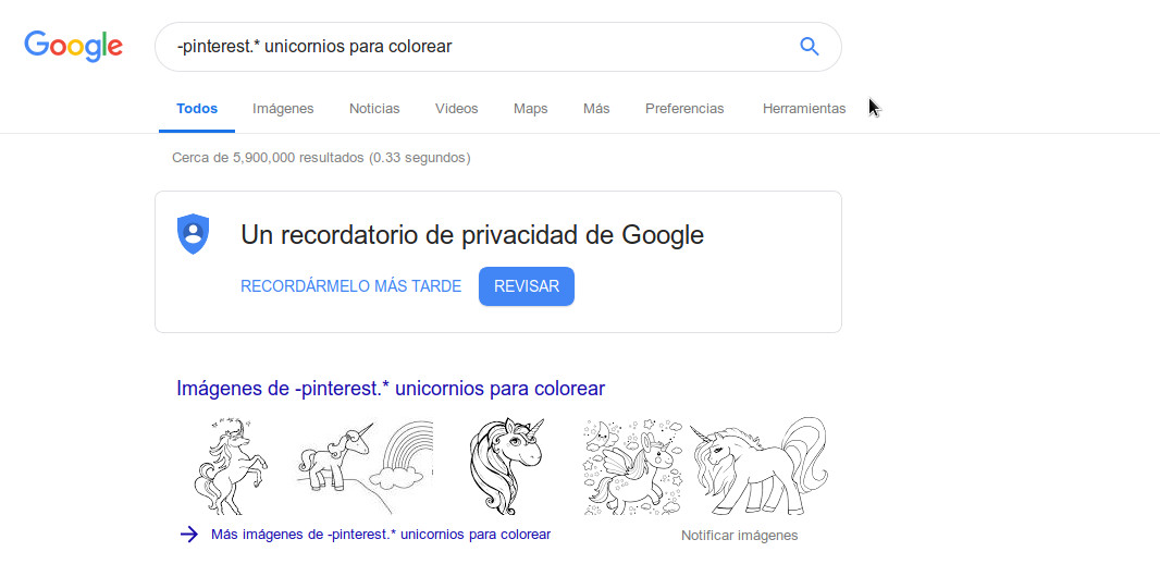 BÃºscando unicornios en Google